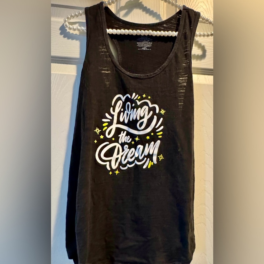 Tank top - Secret Treasures - black white yellow - Living the Dream - Large - Picture 5 of 7